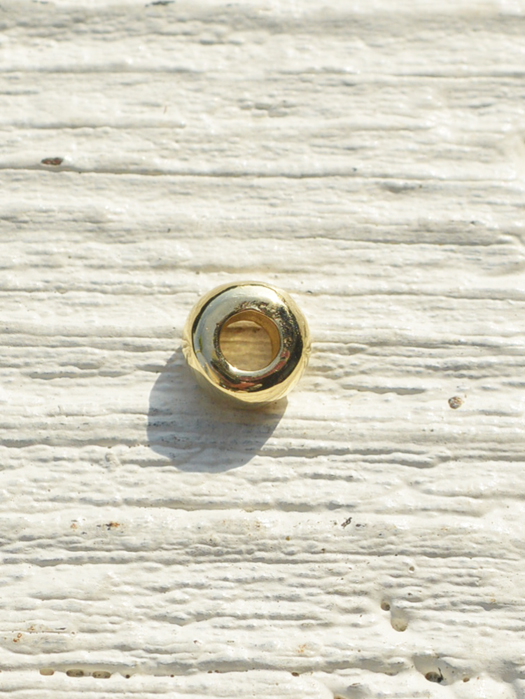OT-B0001　18K GOLD PLAIN BEAD