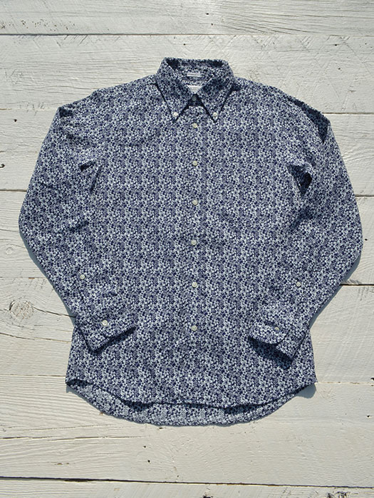 NAT-U-RAL別注　STANDARD FIT BUTTON DOWN STIRT (Floral Jaquard)