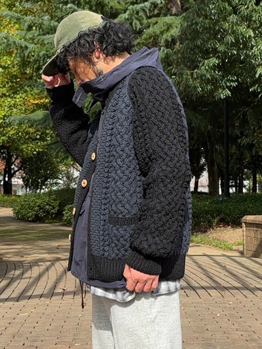 NR別注 4A Golfer Cardigan (2Tone) (Size 40.42.44.46)
