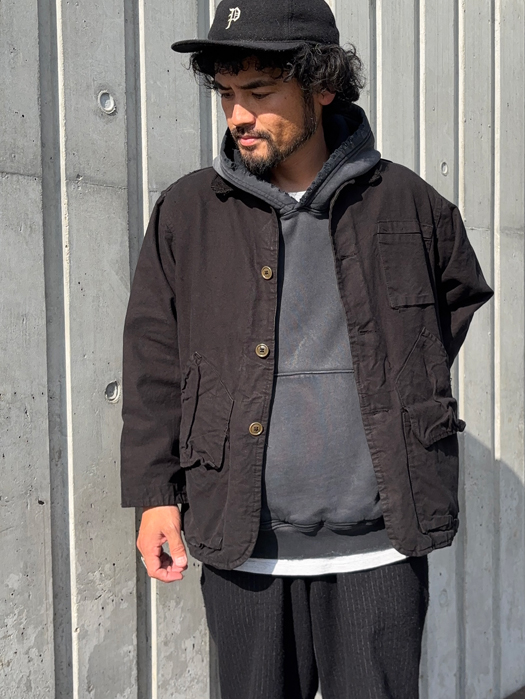 【Behind The River】 B.B.V Hunting Jacket (Black Dye) “L-XL”