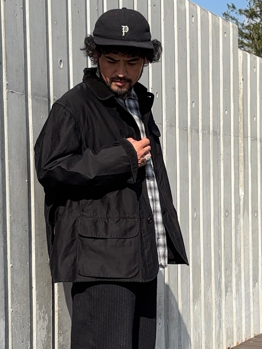 【Behind The River】 B.B.V Hunting Jacket (Black Dye) “L-XL”