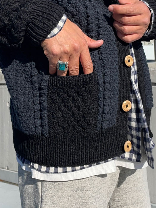 NR別注 4A Golfer Cardigan (2Tone) (Size 38.40.42.44)