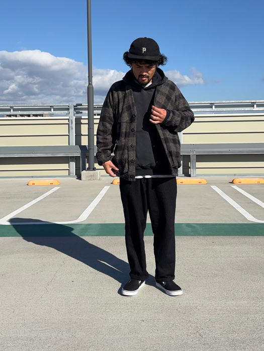 Digs Crew Cardie Jacket (Cotton Tweedy Check)