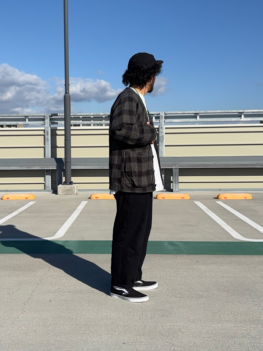 Digs Crew Cardie Jacket (Cotton Tweedy Check)