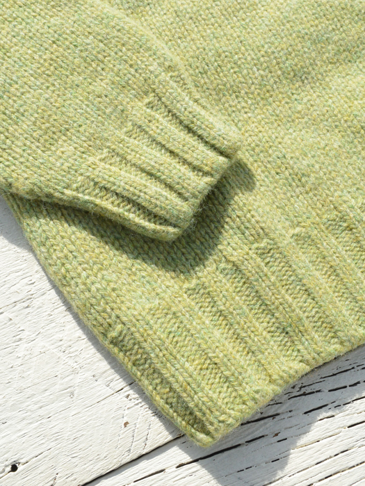 Crew Neck Saddle Shetland (Heavy Weight)