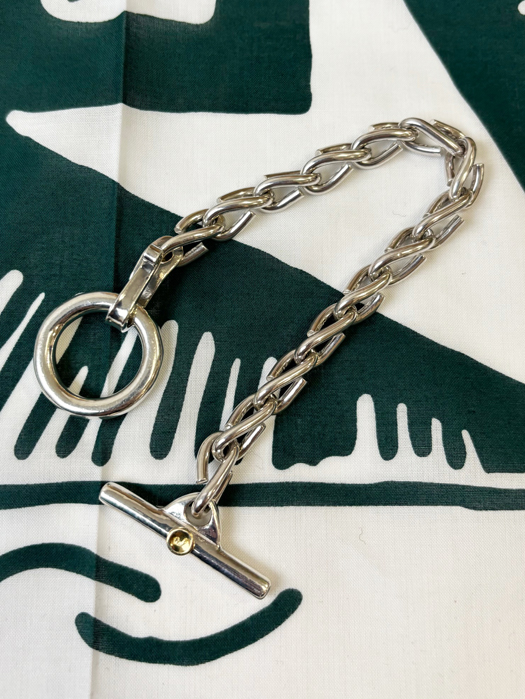 BR-0217 COUNTRY CHAIN BRACELET (18K GOLD ACCENT)