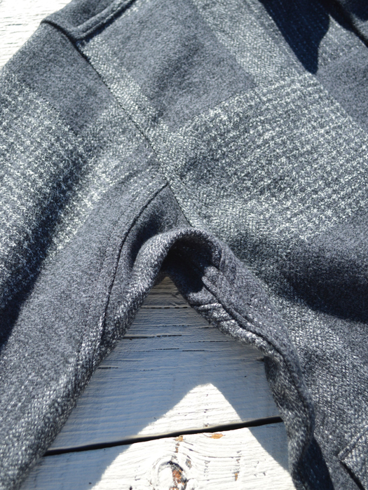 Digs Crew Half  (Cotton Tweed Patch Check)