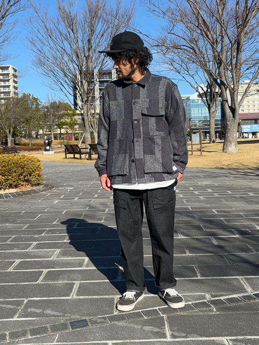 Digs Crew Half  (Cotton Tweed Patch Check)