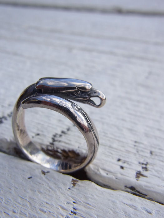 EFRG-0019　EAGLE HEAD RING (LEAF)　