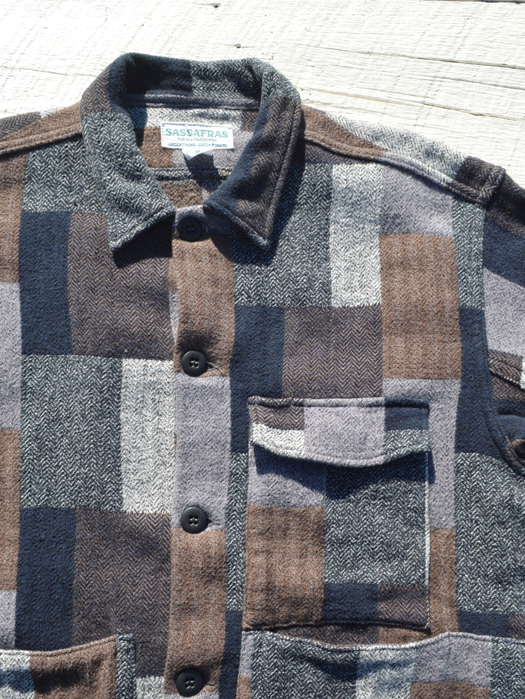 Digs Crew Half (Cotton Tweed Patch Check)