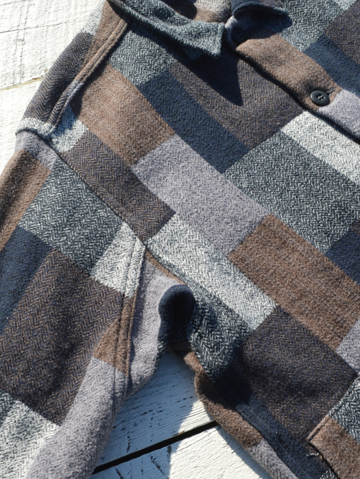 Digs Crew Half (Cotton Tweed Patch Check)