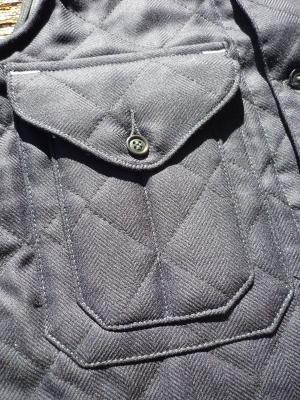 CRUZER Vest 2-R　(Herringbone Tweed Quilt)